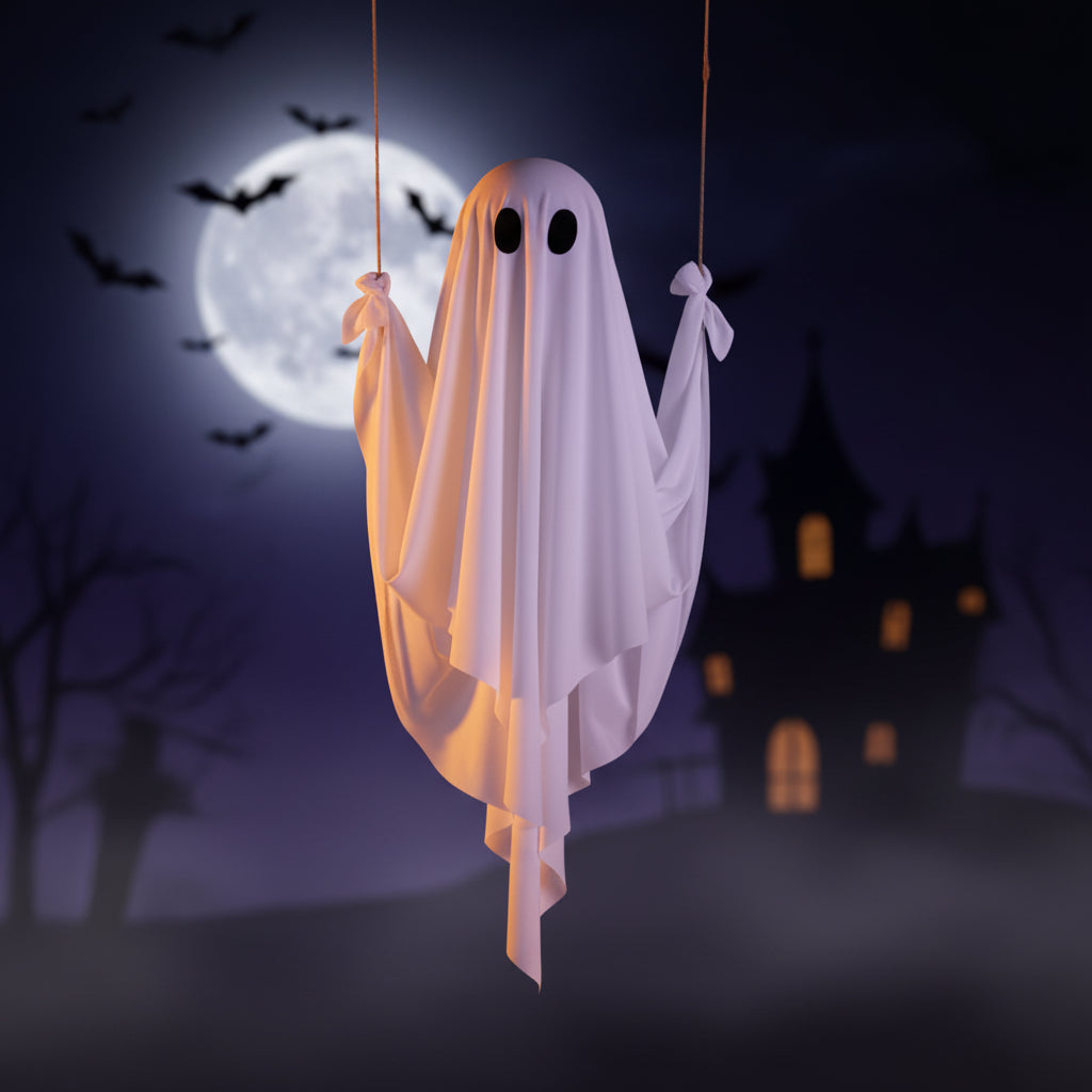 Halloween Decoration Ghost Flying Outdoor Swing Ornament - Image 2