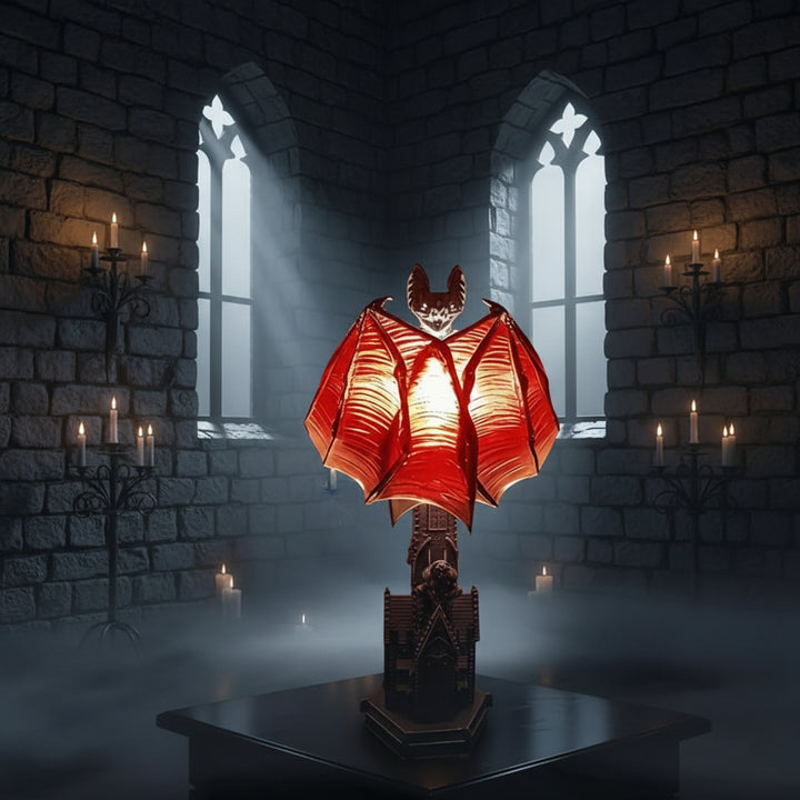 Halloween Decoration Gothic Style Lamp USB Bat Lamp - Image 4