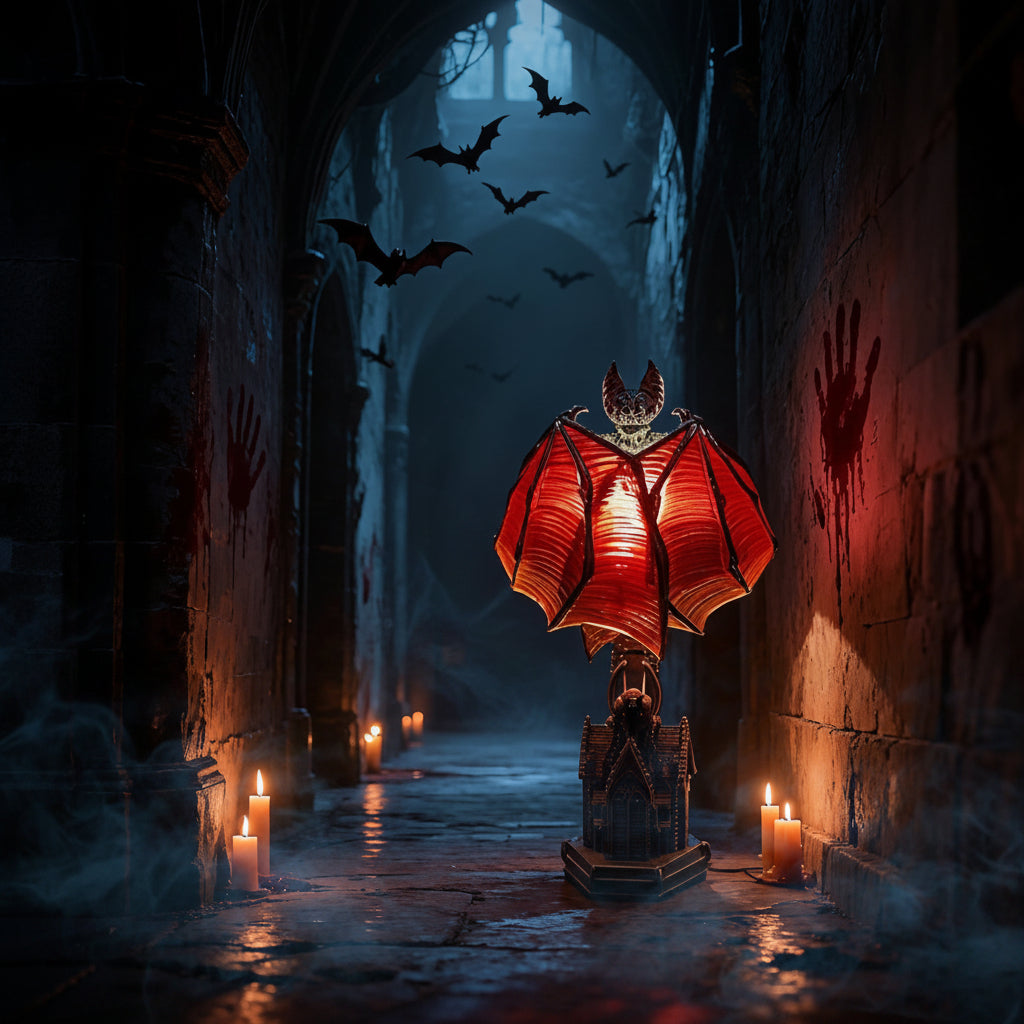 Halloween Decoration Gothic Style Lamp USB Bat Lamp - Image 5