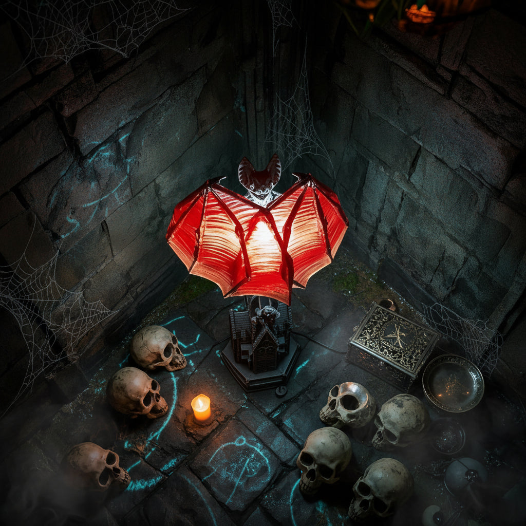 Halloween Decoration Gothic Style Lamp USB Bat Lamp - Image 6