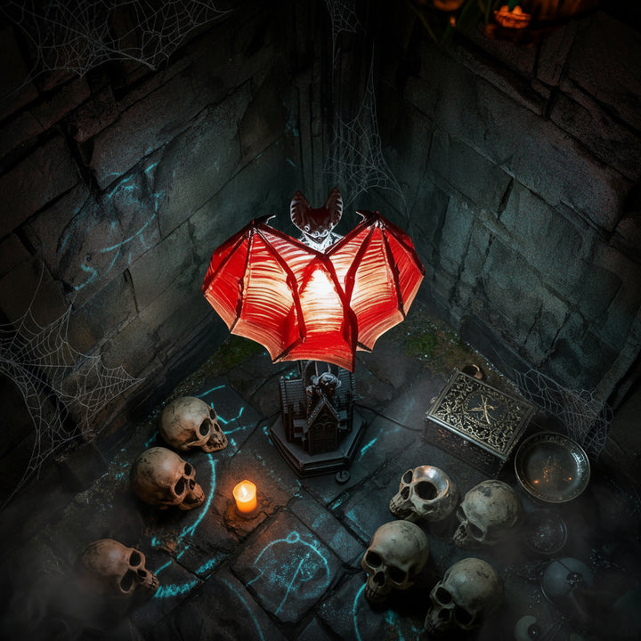 Halloween Decoration Gothic Style Lamp USB Bat Lamp - Image 6