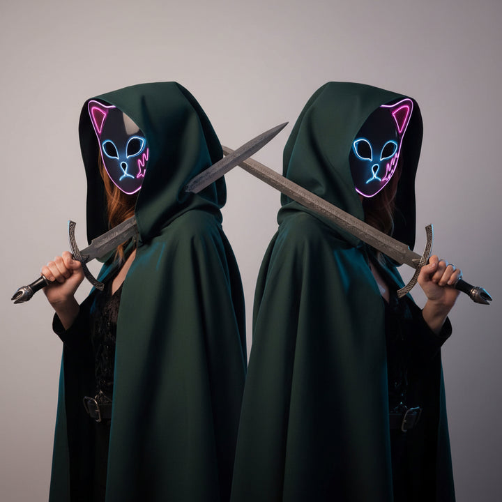 Halloween Decoration Halloween Cosplay Mask LED Design - Image 14
