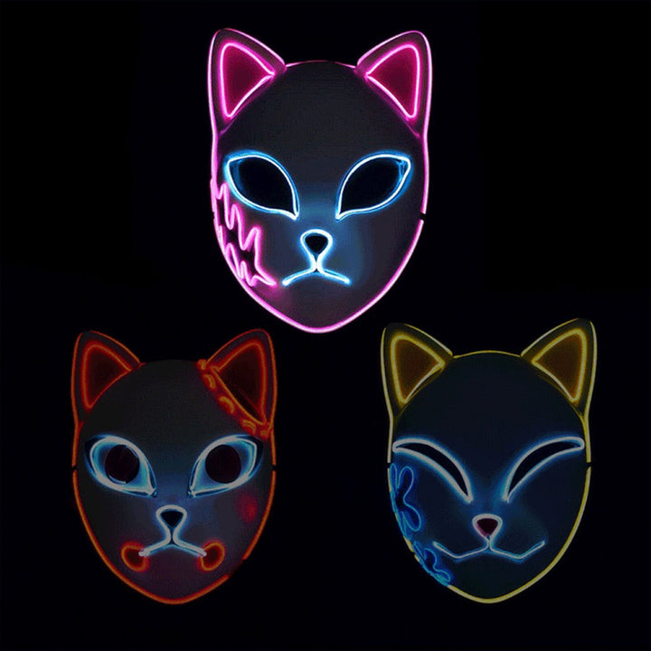 Halloween Decoration Halloween Cosplay Mask LED Design - Image 5