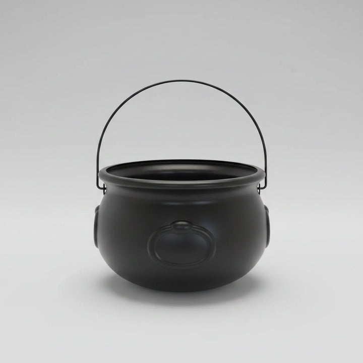 Halloween Decoration Halloween Theme Black Cauldron Bucket - Image 3