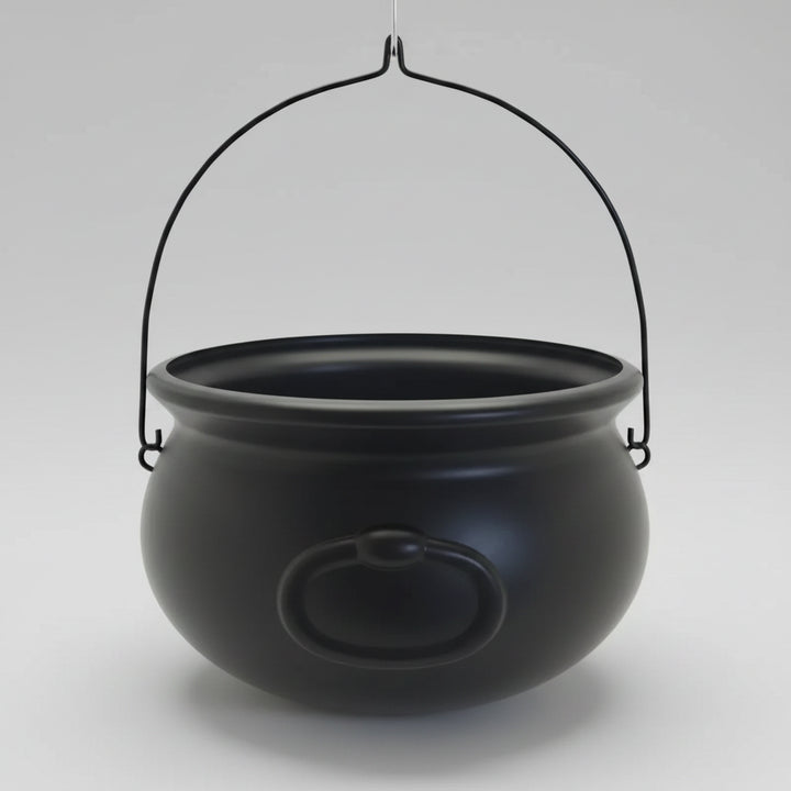 Halloween Decoration Halloween Theme Black Cauldron Bucket - Image 5