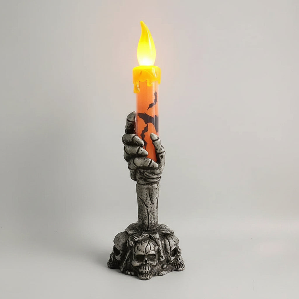 Halloween Decoration Halloween Theme Candles Skeleton Design - Image 7