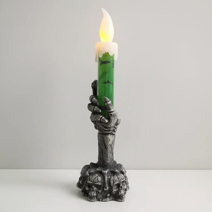 Halloween Decoration Halloween Theme Candles Skeleton Design - Image 8