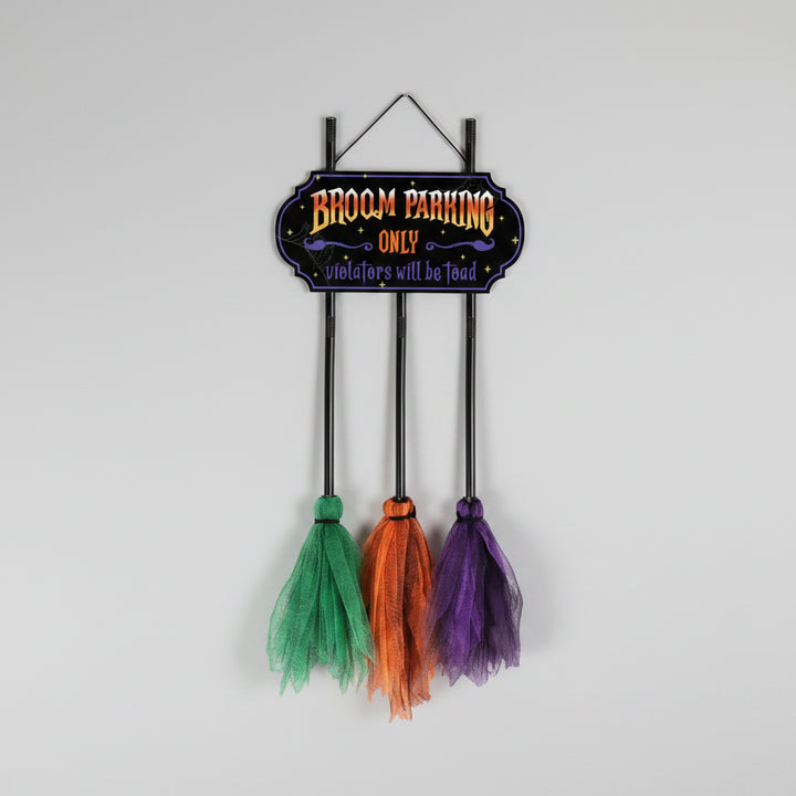 Halloween Decoration Halloween Theme Outdoor Broom Sign - Image 4
