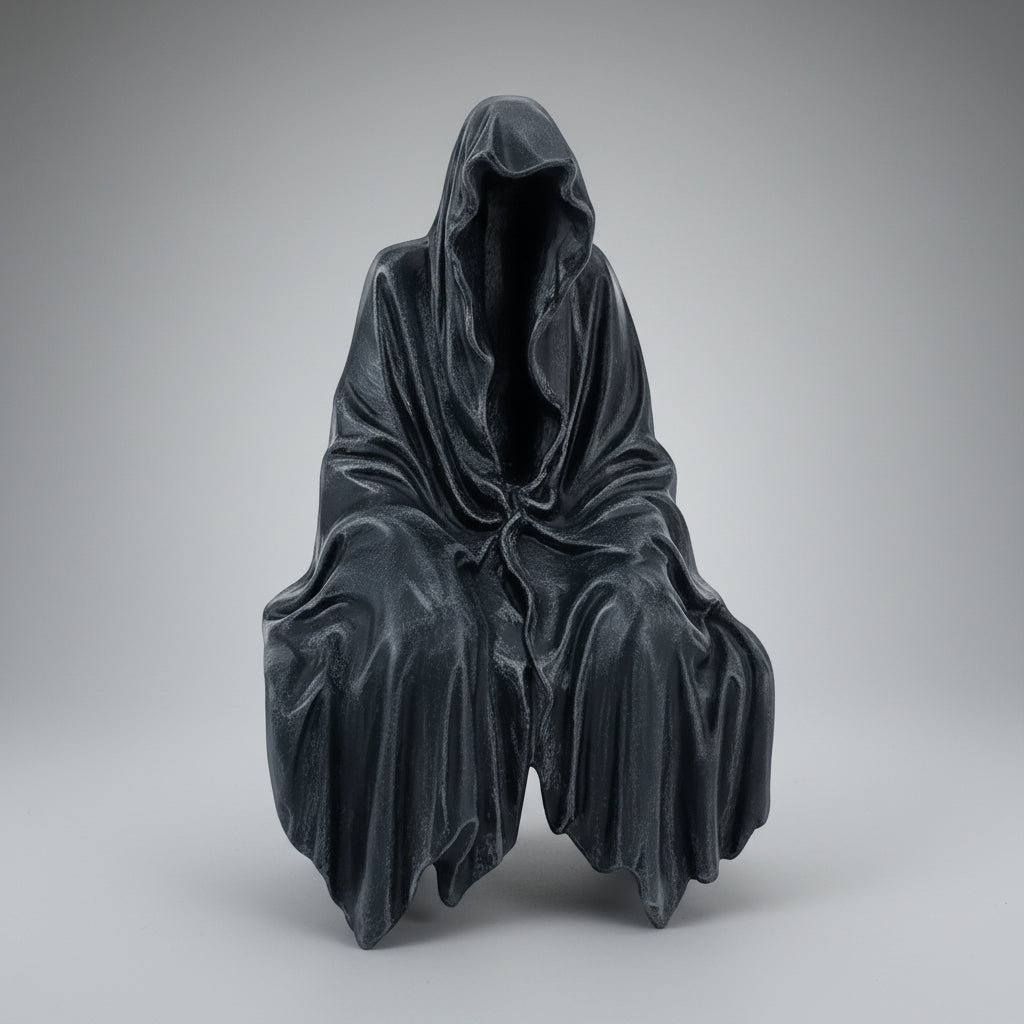Halloween Decoration Halloween Theme Statue Grim Reaper Design - Image 5
