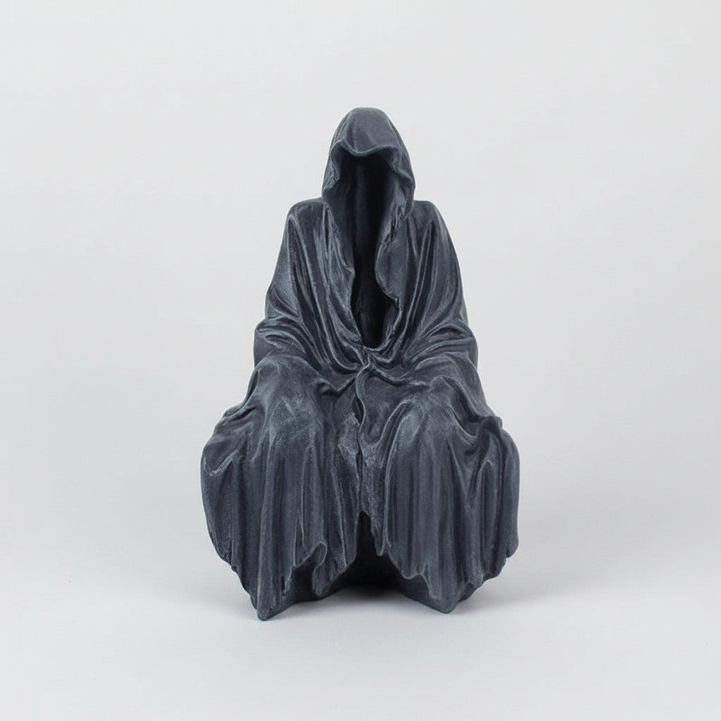 Halloween Decoration Halloween Theme Statue Grim Reaper Design - Image 6