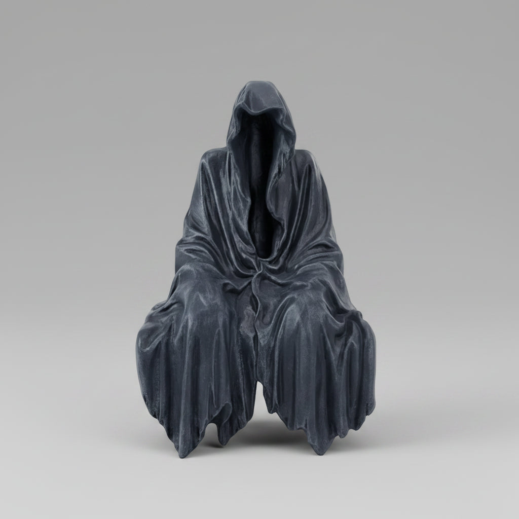 Halloween Decoration Halloween Theme Statue Grim Reaper Design - Image 8