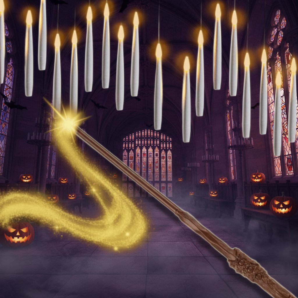 Halloween Decoration Remote Control Flameless Candles Set - Image 1