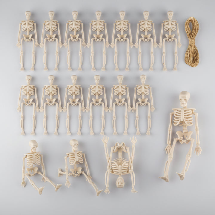 Halloween Decoration Skeletons Mini Figurines Set Gothic - Image 7