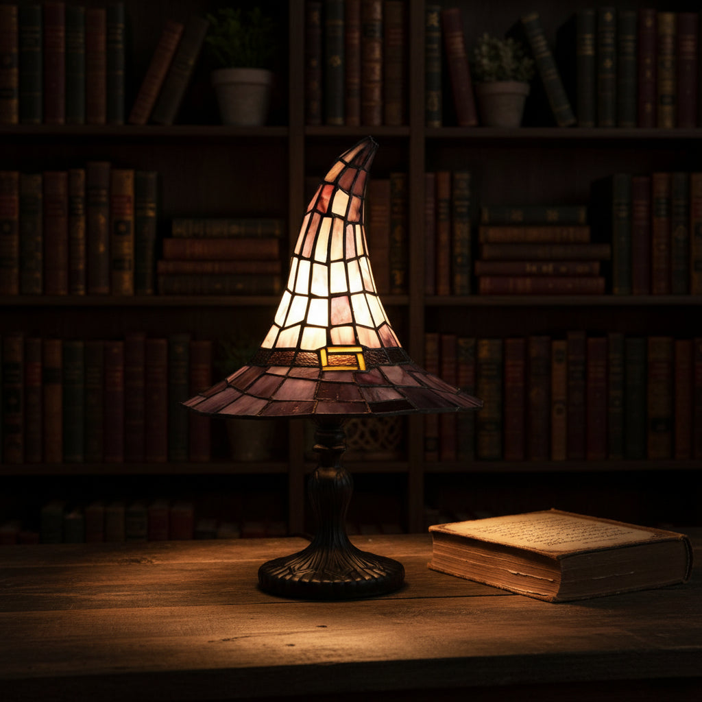 Halloween Decoration Stained Glass Lamp Classic Accent - Image 4