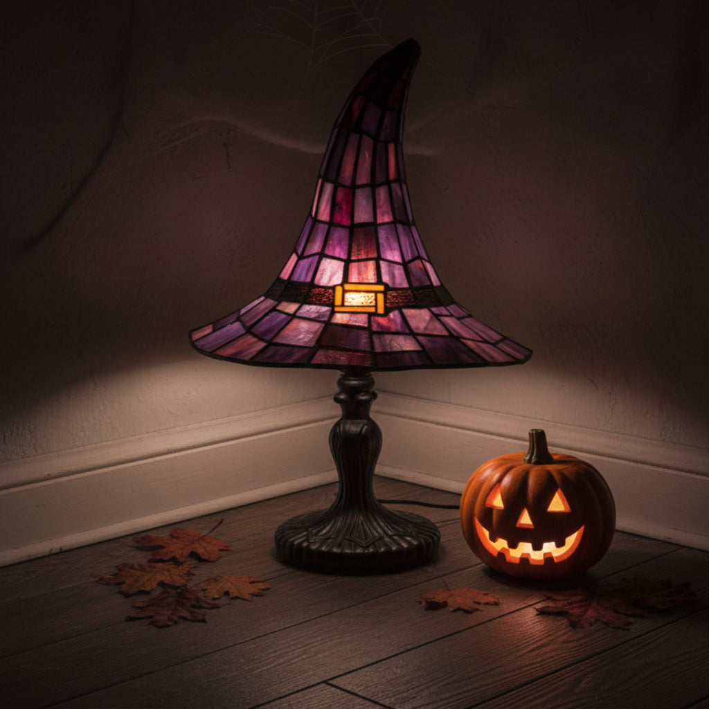 Halloween Decoration Stained Glass Lamp Classic Accent - Image 5