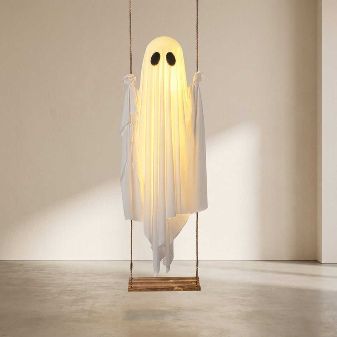Halloween Decoration Swinging Ghost LED Battery Operated Remote Controlled Outdoor Decor - Image 1