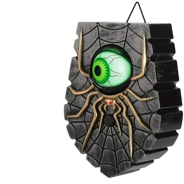 Halloween Decoration Wireless Doorbell With Illuminated Blinking Eye Battery Powered One Eyed Spider Design For Halloween Decor - Image 8