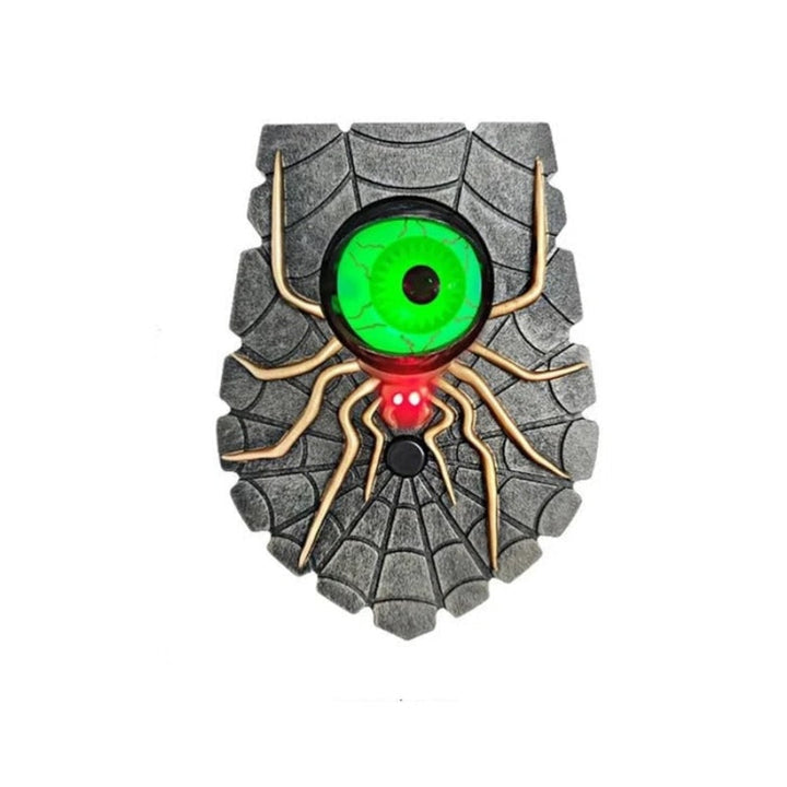 Halloween Decoration Wireless Doorbell With Illuminated Blinking Eye Battery Powered One Eyed Spider Design For Halloween Decor - Image 6
