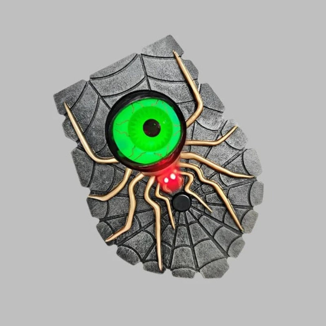 Halloween Decoration Wireless Doorbell With Illuminated Blinking Eye Battery Powered One Eyed Spider Design For Halloween Decor - Image 7