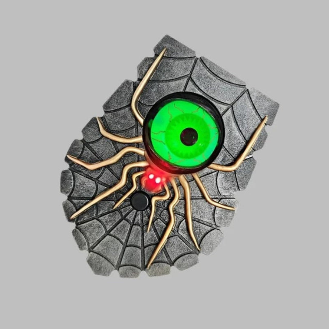 Halloween Decoration Wireless Doorbell With Illuminated Blinking Eye Battery Powered One Eyed Spider Design For Halloween Decor - Image 4