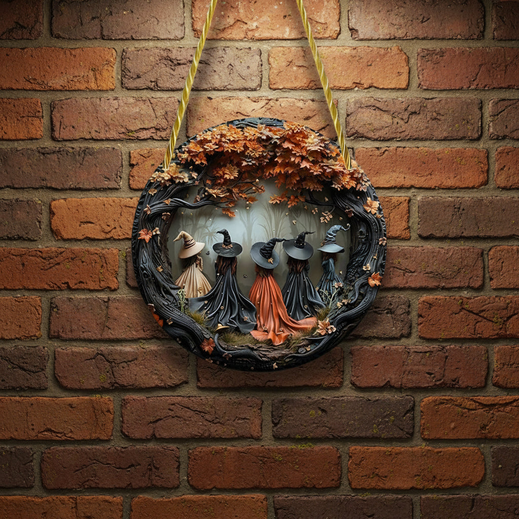 Halloween Decoration Witch Decor Art Home Wall Accent - Image 1