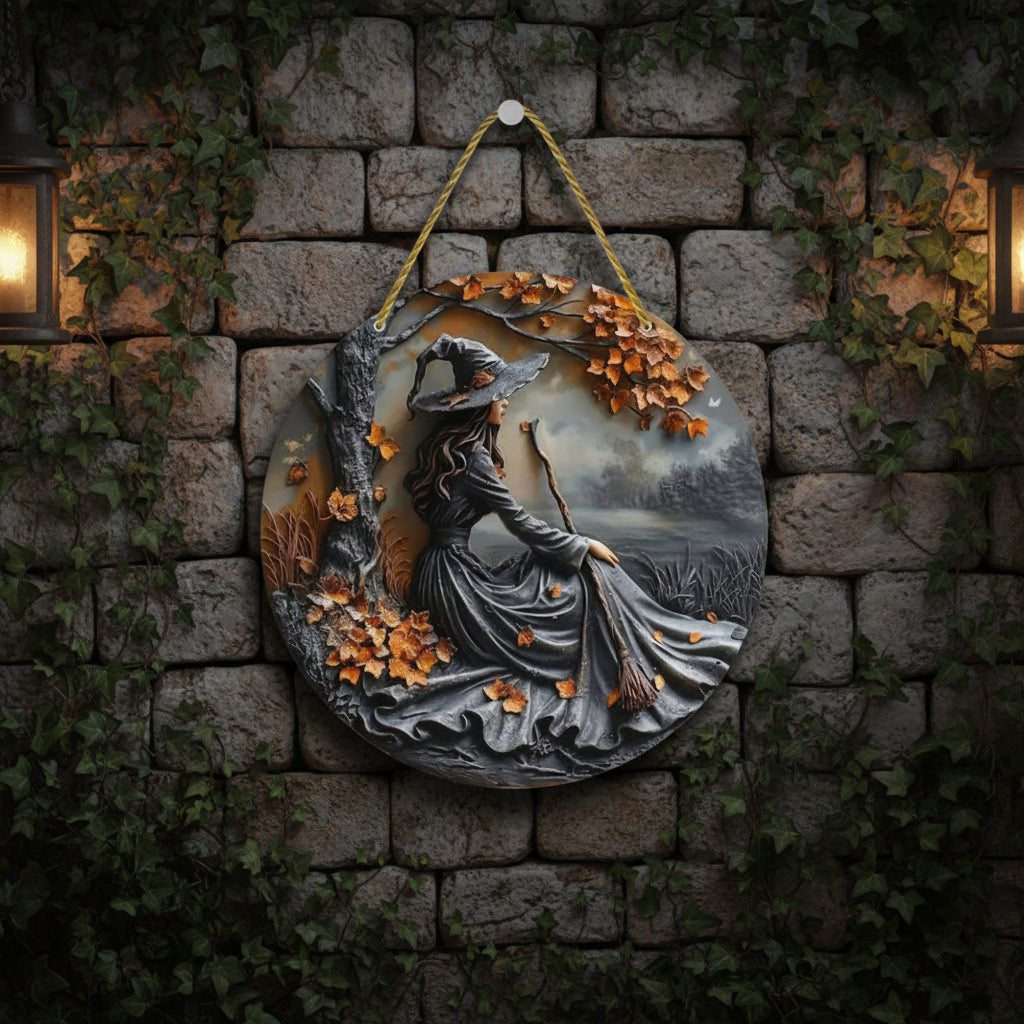 Halloween Decoration Witch Decor Art Home Wall Accent - Image 3