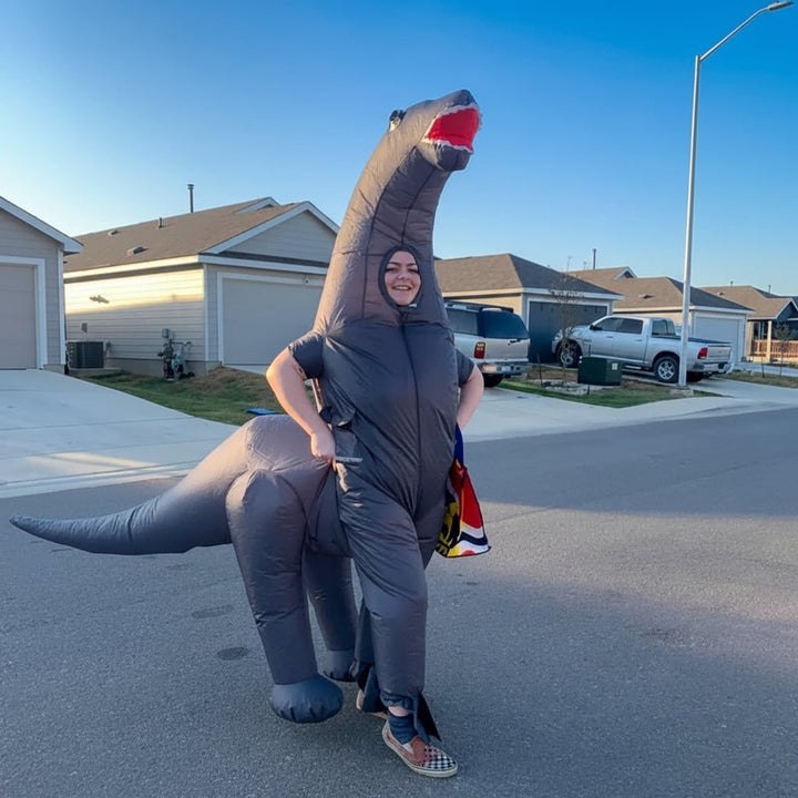 Halloween Dinosaur Costume Inflatable For Easy Slip-on Comfort At Any Party - Image 4