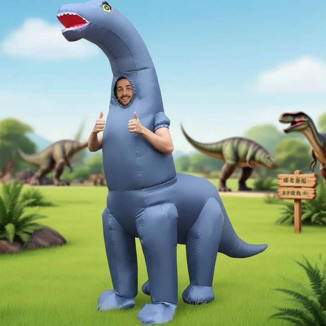 Halloween Dinosaur Costume Inflatable For Easy Slip-on Comfort At Any Party - Image 2