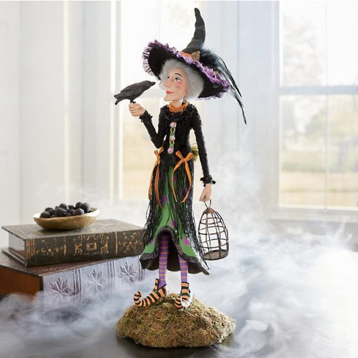 Halloween Figurine Witch-Themed Design With Resin Construction And Lightweight For Indoor Decor - Image 13