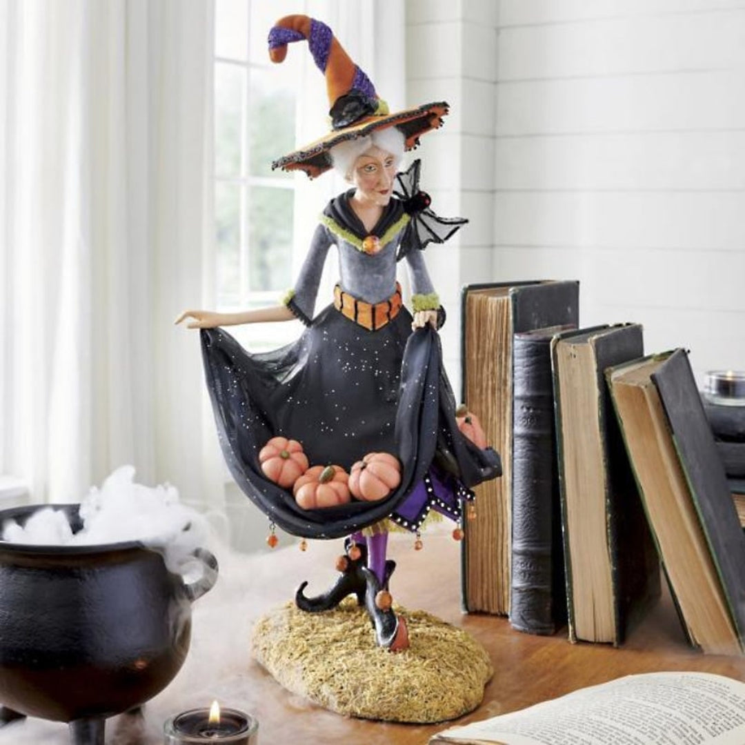 Halloween Figurine Witch-Themed Design With Resin Construction And Lightweight For Indoor Decor - Image 4