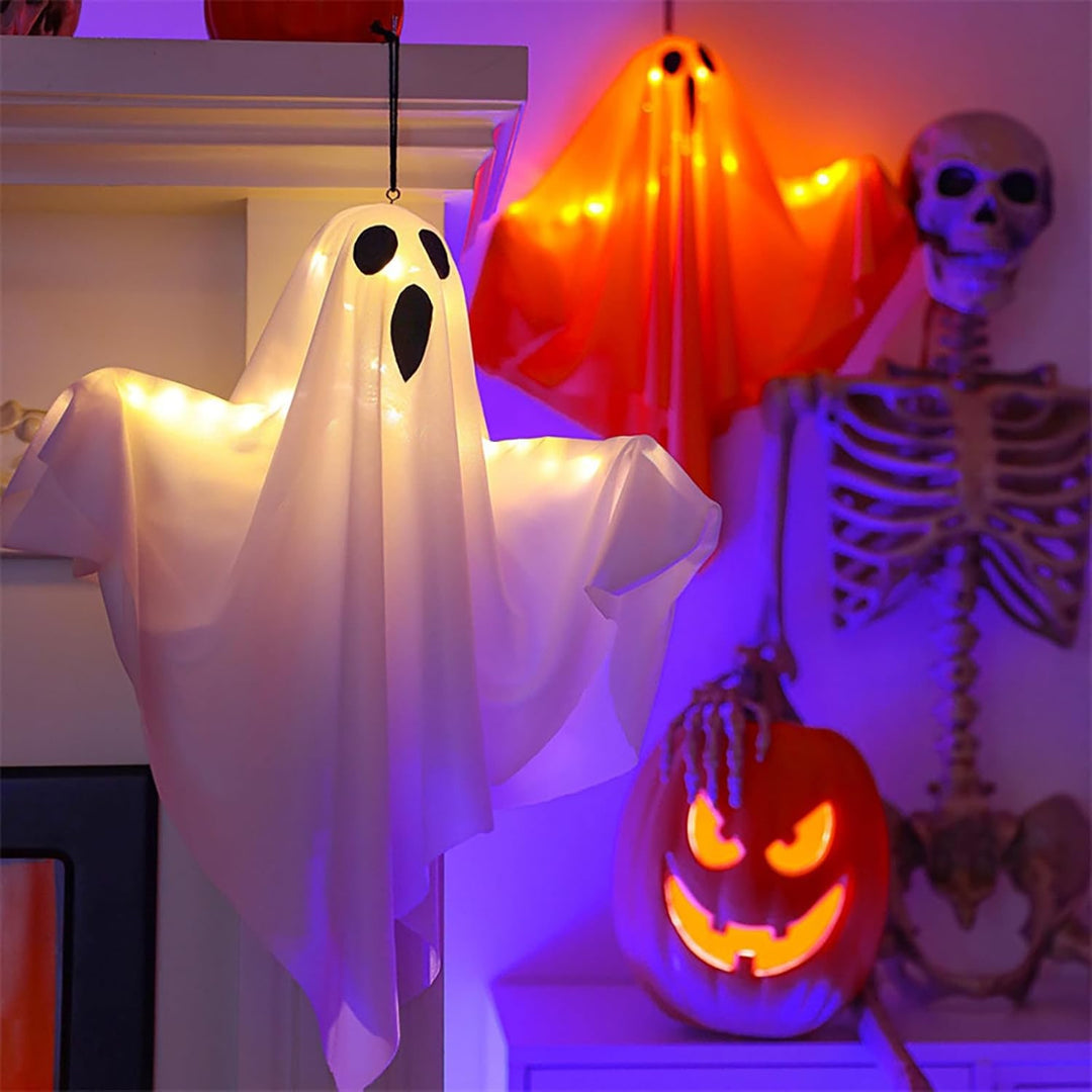 Halloween Ghost Light Decoration With Glowing Fabric Design For Eye-Catching Spooky Theme - Image 2