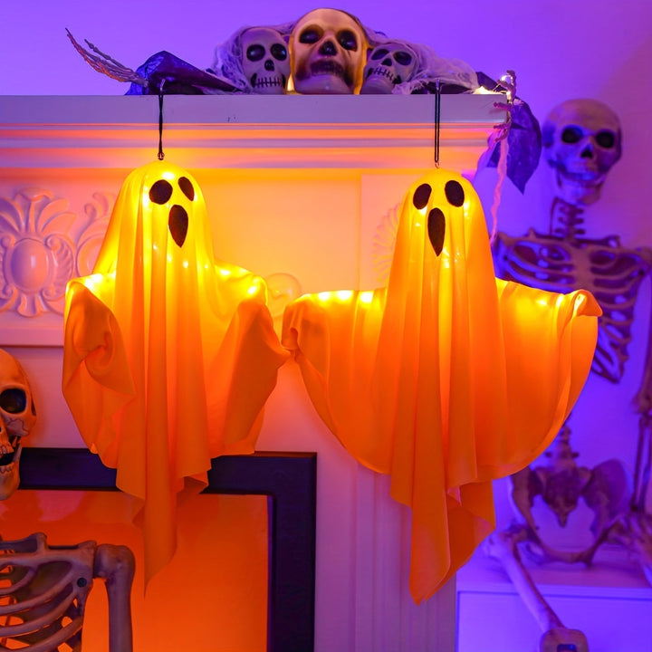 Halloween Ghost Light Decoration With Glowing Fabric Design For Eye-Catching Spooky Theme - Image 5