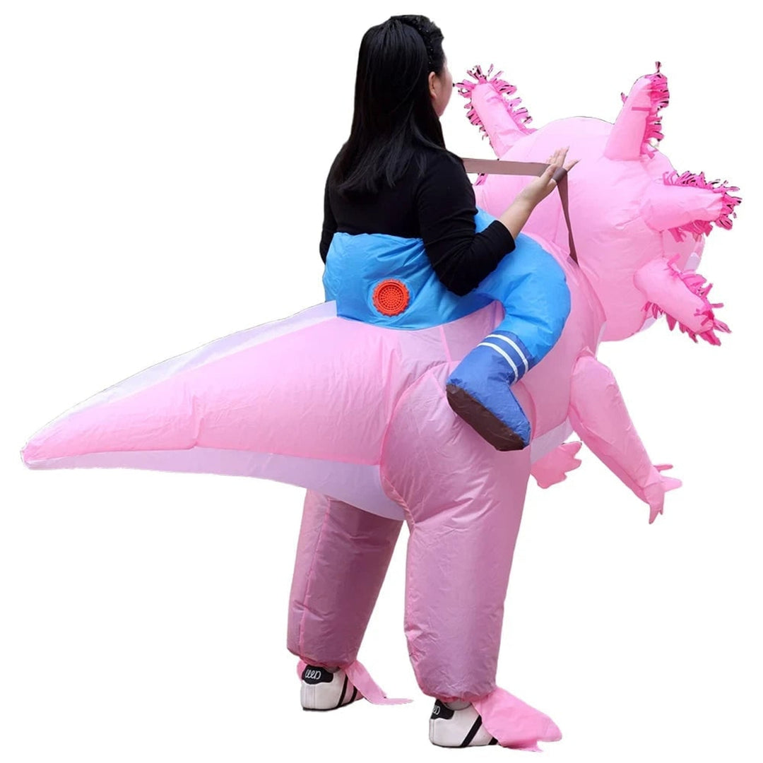 Halloween Inflatable Costume Axolotl With Battery-operated Fan And Design - Image 8
