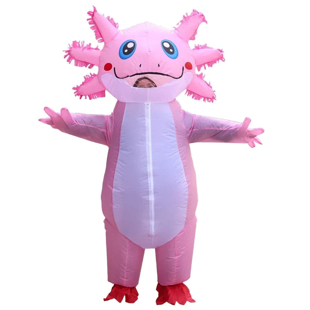 Halloween Inflatable Costume Axolotl With Battery-operated Fan And Design - Image 4