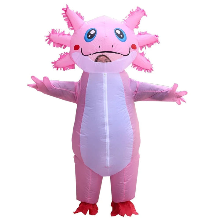 Halloween Inflatable Costume Axolotl With Battery-operated Fan And Design - Image 4