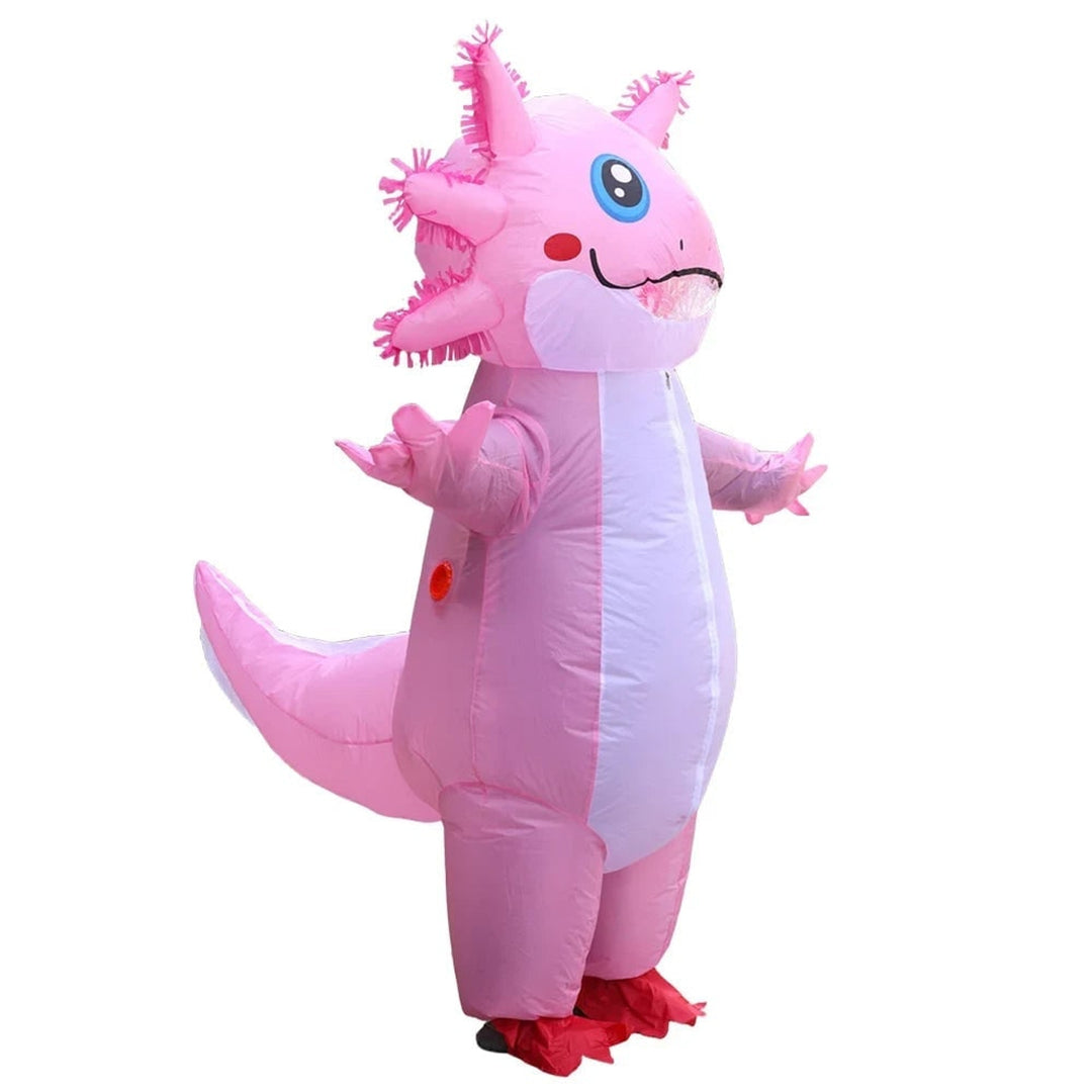 Halloween Inflatable Costume Axolotl With Battery-operated Fan And Design - Image 5