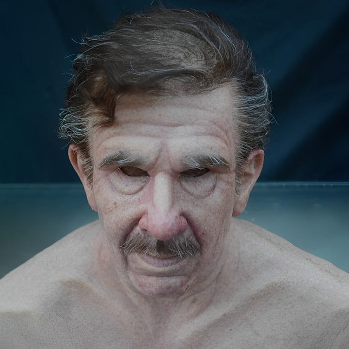 Halloween Mask Old Man Adult Realistic Design Handmade Mask - Image 14