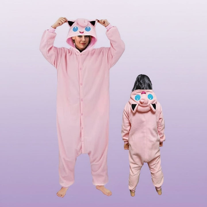 Halloween Onesie Kids' Christmas Pajamas With Character Hood And Fleece For Xmas Party - Image 7