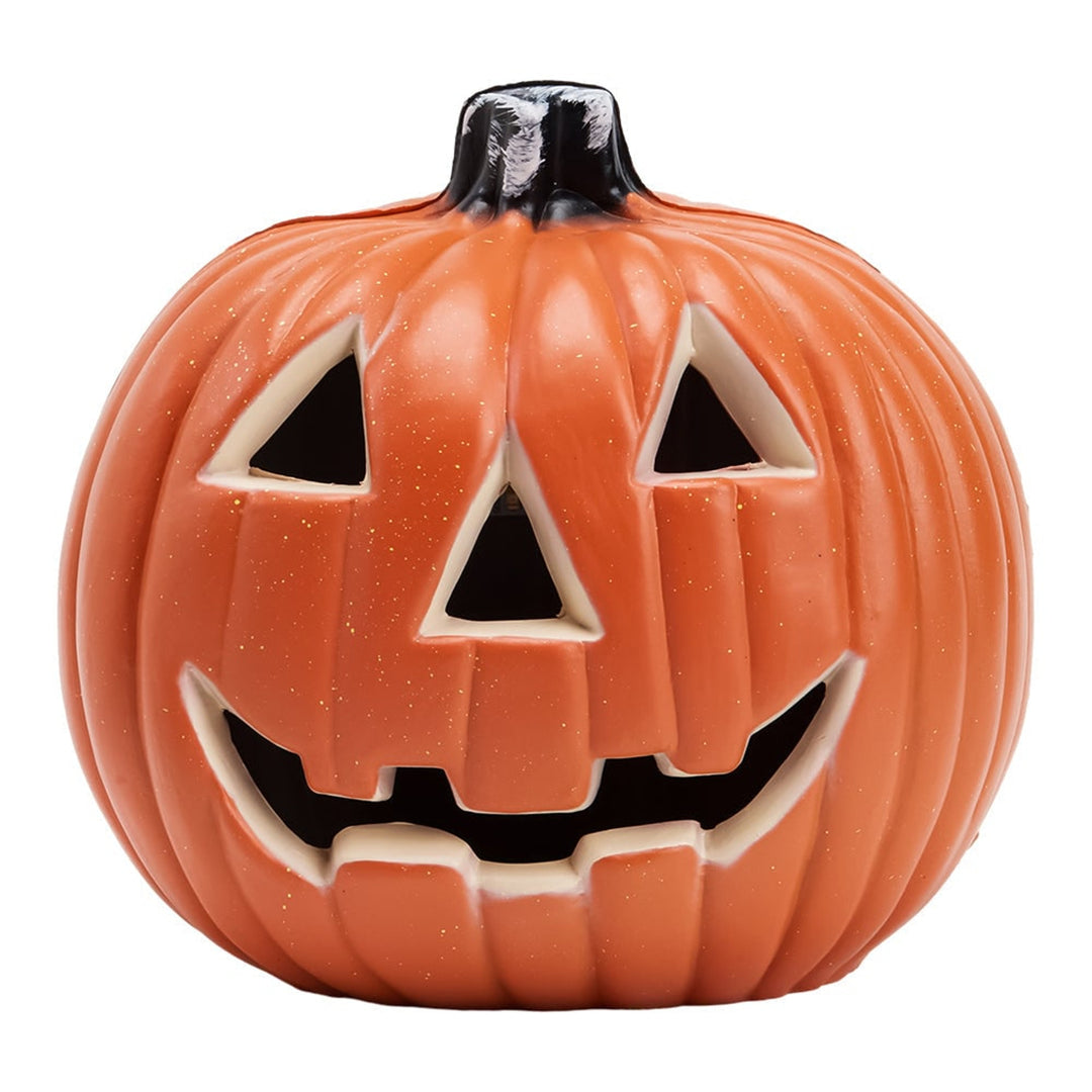 Halloween Pumpkin LED Lantern Orange Plastic Battery Operated With Warm-Colored Glow And Cordless Design - Image 7