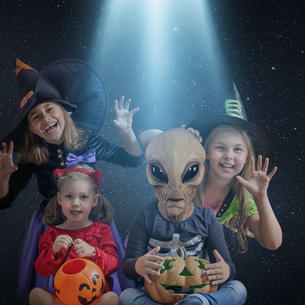 Hallpweend Costumes Creepy Halloween Mask Alien End - Image 4