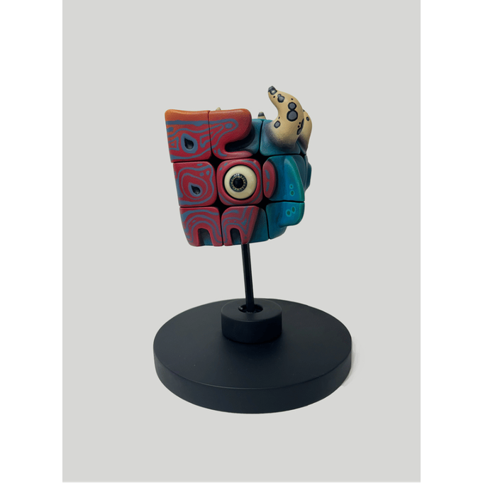 Handmade Art Toy Cube Unique Double-Sided Puzzle Monster For Creative Souls - Image 1