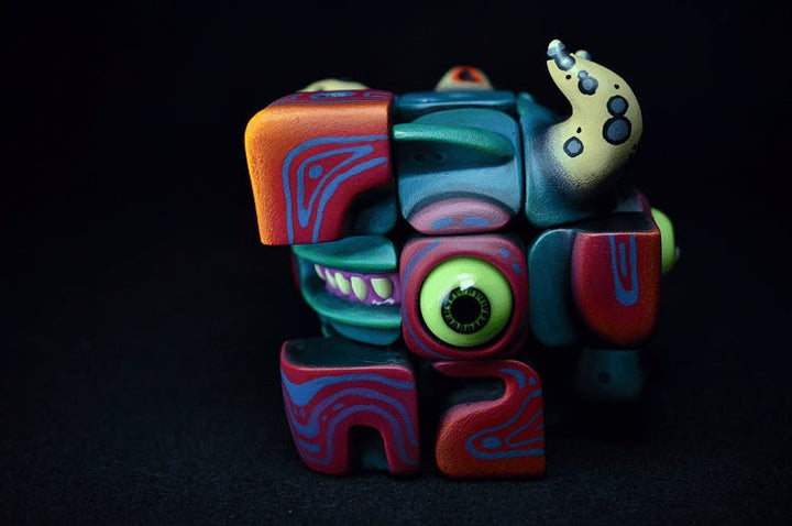 Handmade Art Toy Cube Unique Double-Sided Puzzle Monster For Creative Souls - Image 5