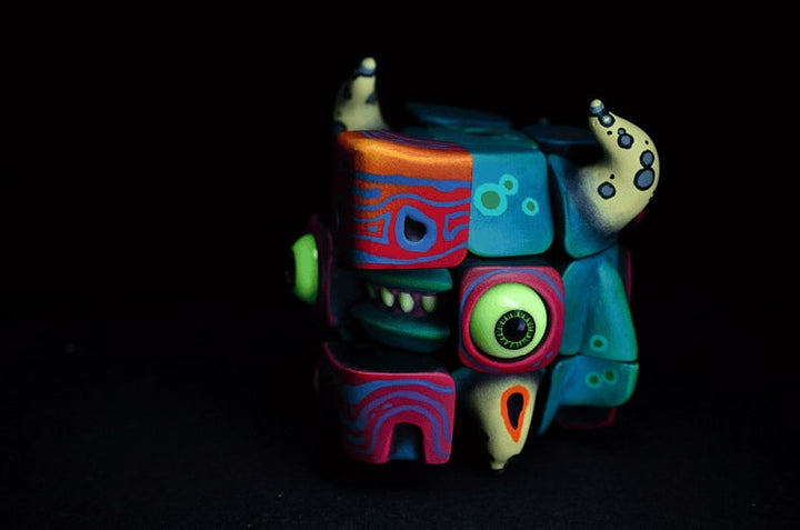 Handmade Art Toy Cube Unique Double-Sided Puzzle Monster For Creative Souls - Image 7