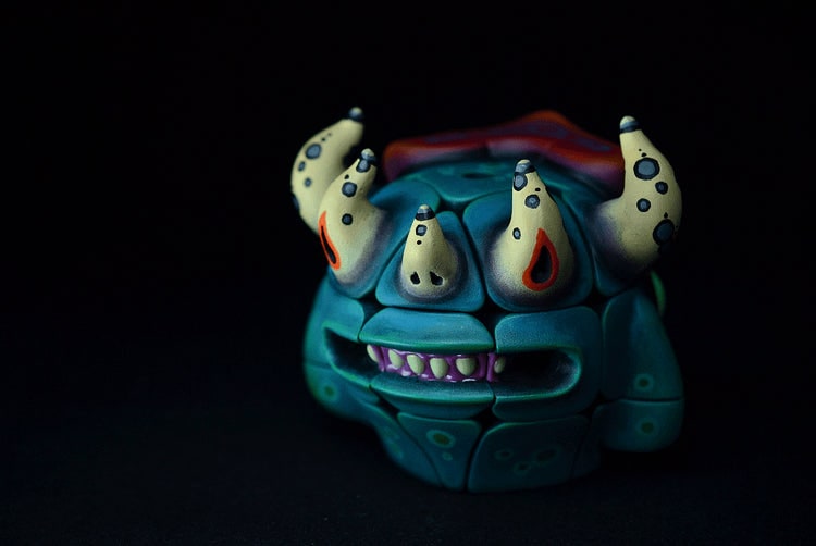 Handmade Art Toy Cube Unique Double-Sided Puzzle Monster For Creative Souls - Image 8