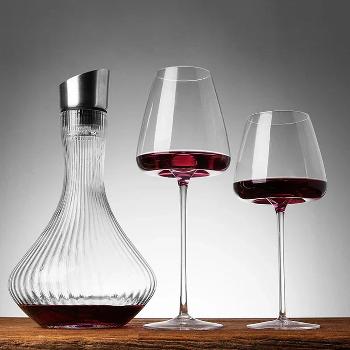 Handmade Refined Design Wine And Champagne Glass Set - Image 4