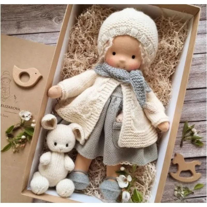 Handmade Waldorf-Style Doll With Soft Cotton Body And Timeless Design For Kids - Image 26