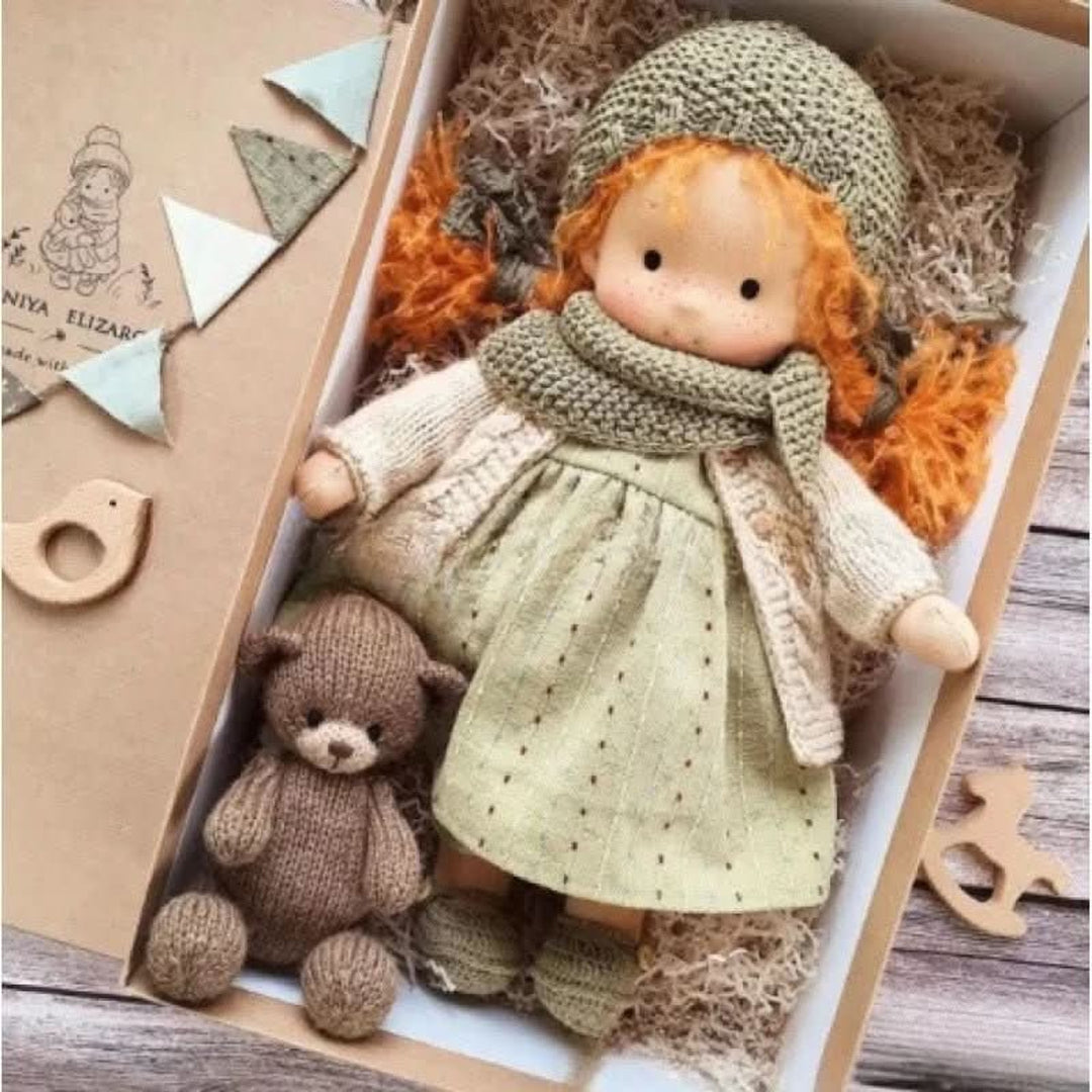 Handmade Waldorf-Style Doll With Soft Cotton Body And Timeless Design For Kids - Image 36