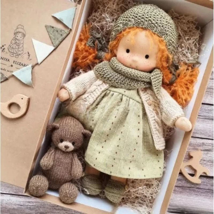 Handmade Waldorf-Style Doll With Soft Cotton Body And Timeless Design For Kids - Image 36