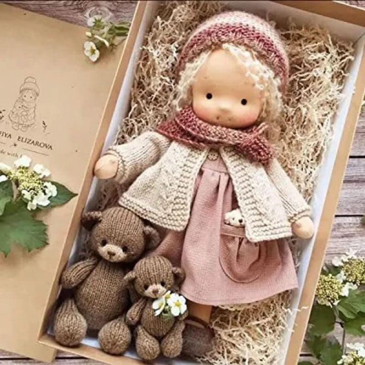 Handmade Waldorf-Style Doll With Soft Cotton Body And Timeless Design For Kids - Image 20