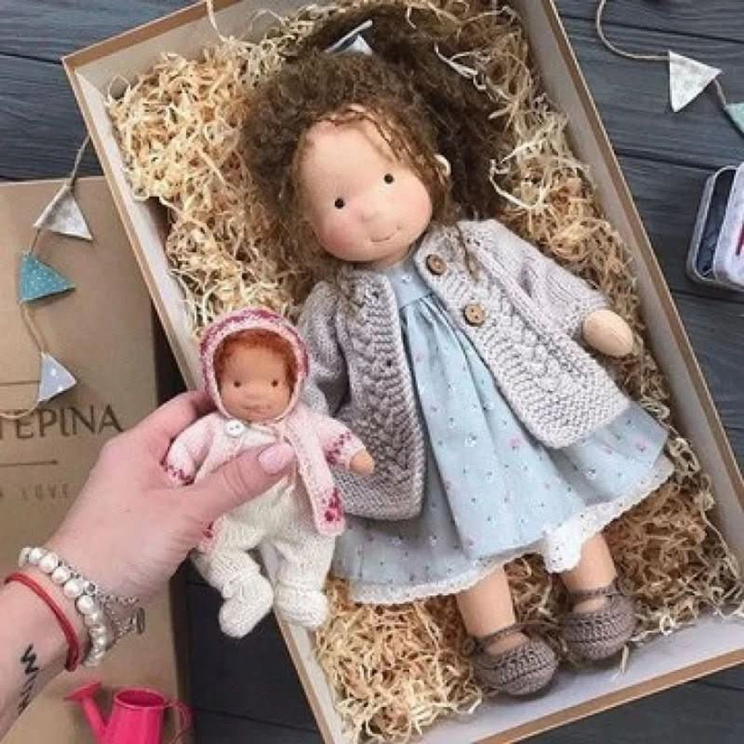 Handmade Waldorf-Style Doll With Soft Cotton Body And Timeless Design For Kids - Image 22